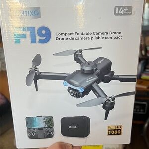 ✅Compact Foldable Camera Drone F19 with 1080P HD Camera – 2 Batteries